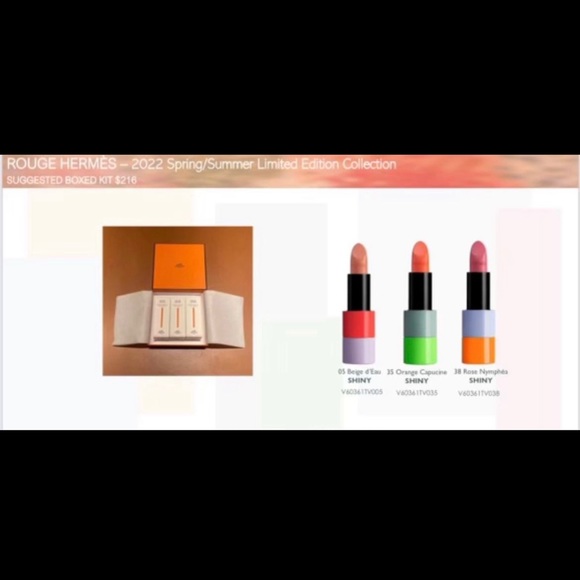 SOLD-100% Authentic Hermes Limited Edition Lipsticks - Picture 2 of 2